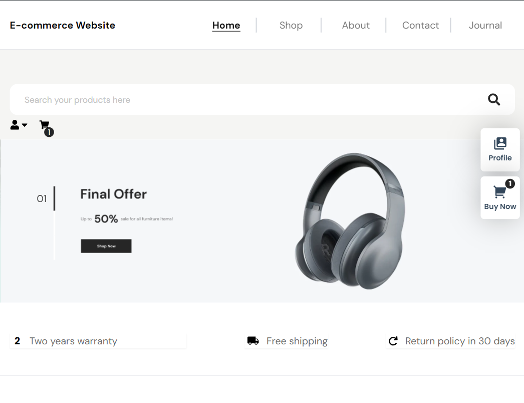 E-commerce Website image